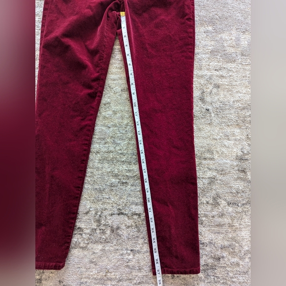 Club Monaco Burgundy Slip Fit Courdory Pants - Picture 3 of 10